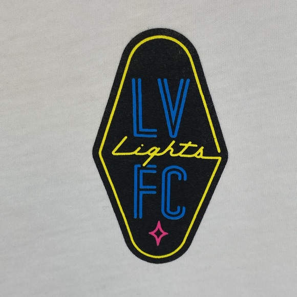 Las Vegas Lights Football Club Tee Shirt Juniors Large NWT - Picture 2 of 6
